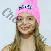 Ярко-розовая с помпоном