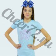 Футболка Cheerleader голубая